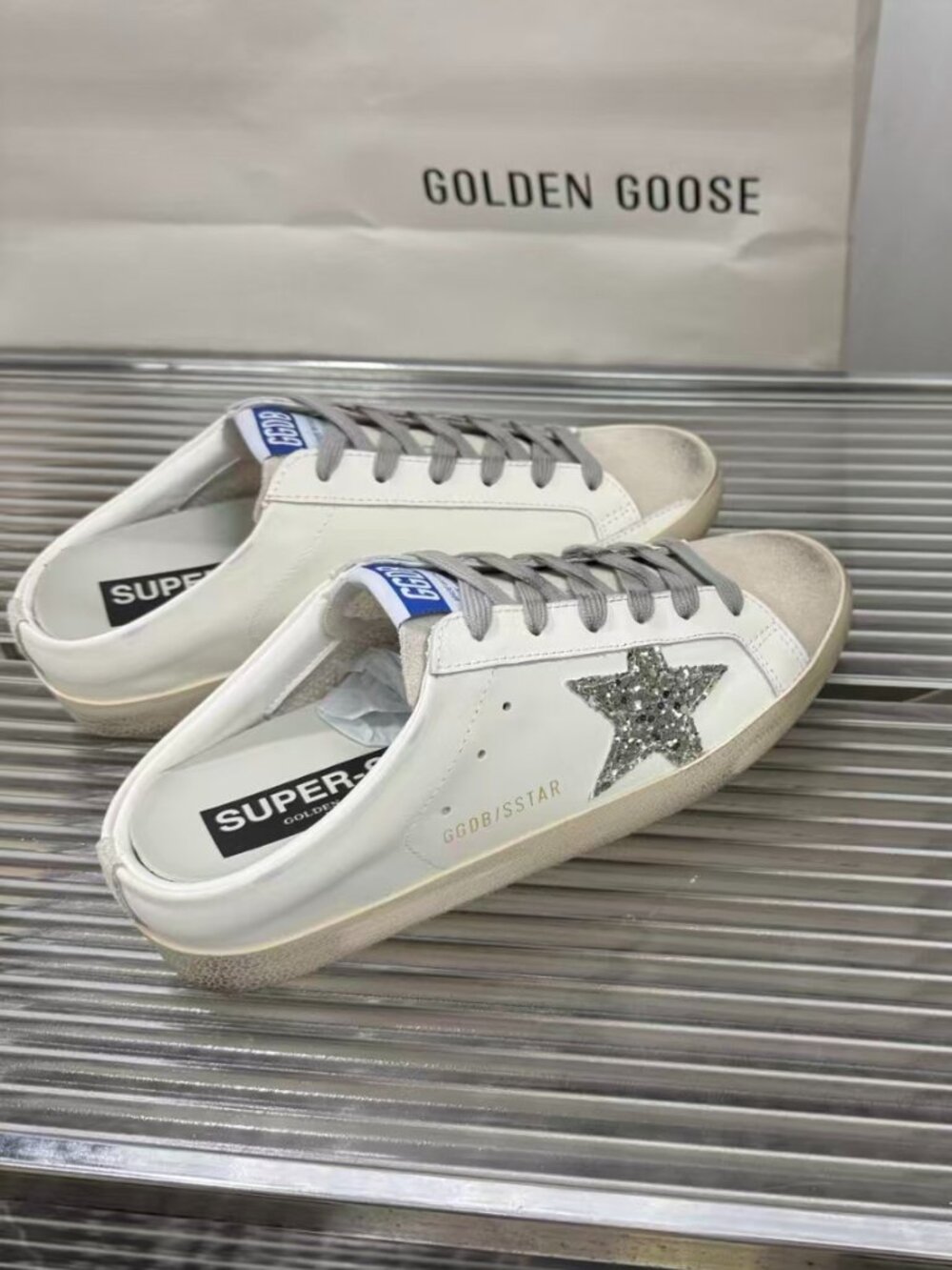 Golden Goose Glitter Star Mule Sneakers - Picture 2 of 9